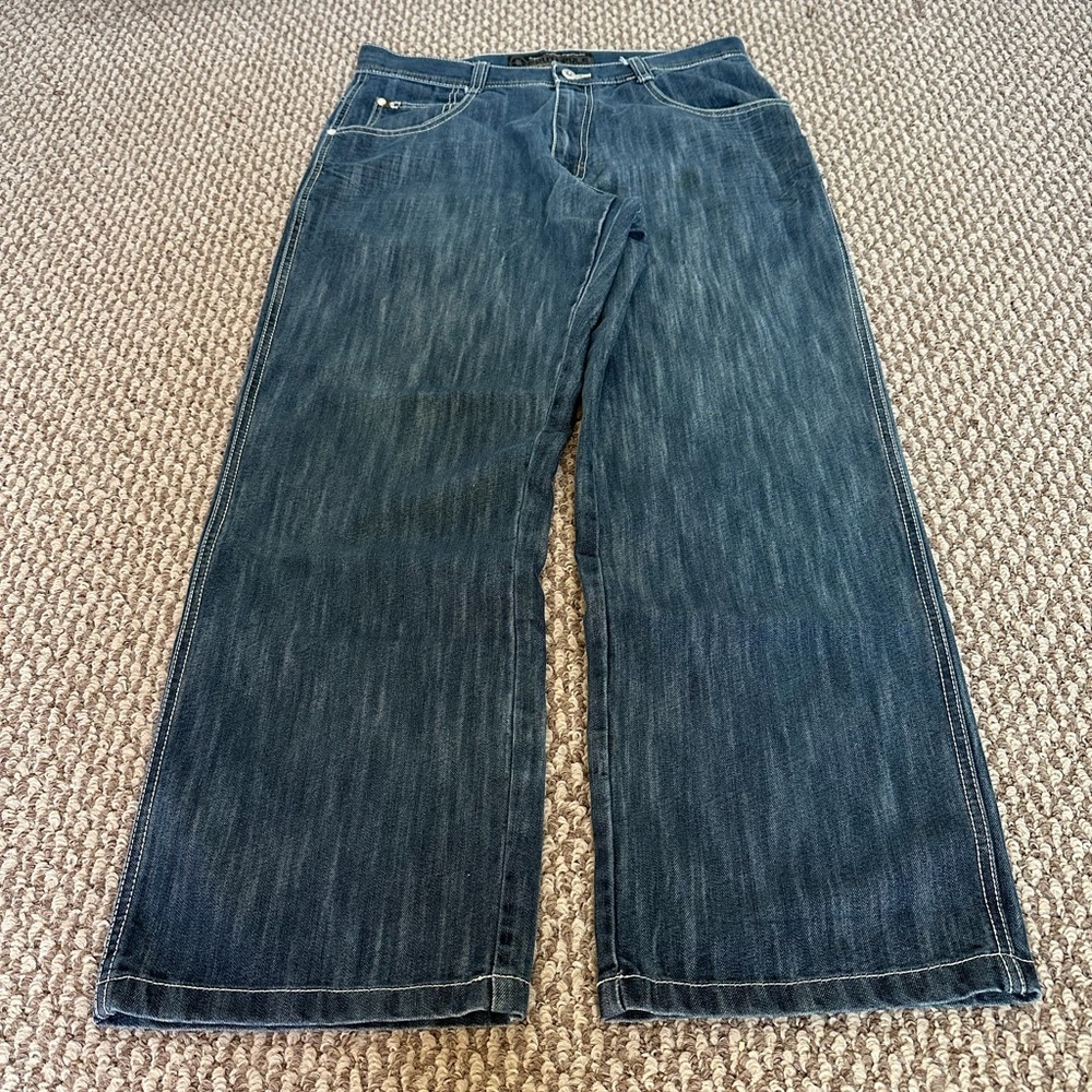 South Pole Men's Relaxed Jeans - Dark Blue